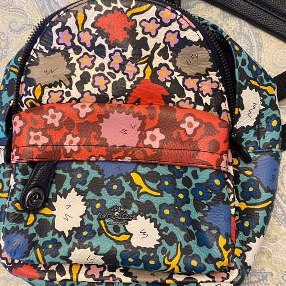 Multi Flower Mini Campus Backpack - Picture 5 of 9